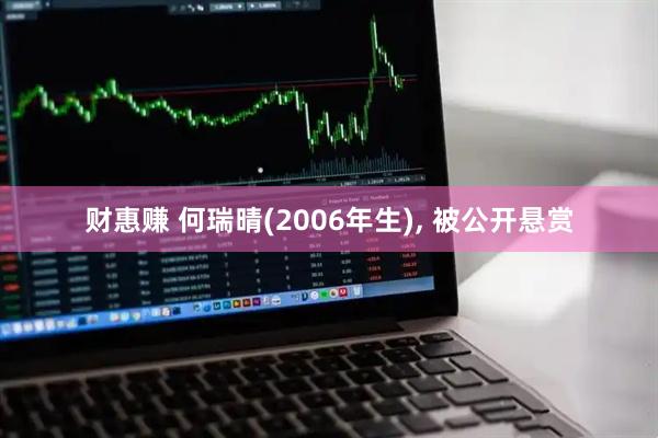 财惠赚 何瑞晴(2006年生), 被公开悬赏